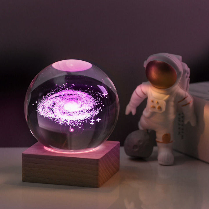 3D Galaxy Crystal Ball Night Light | Kalsten
