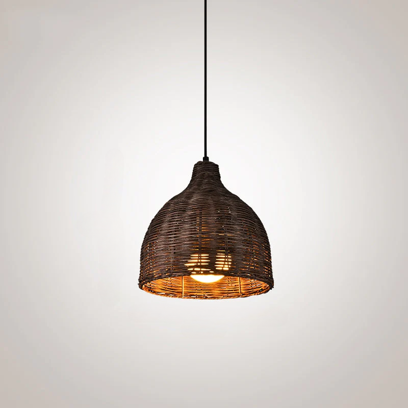 NatureGlow Pendant Lamp - Woven Reed and Bamboo Lighting | Kalsten