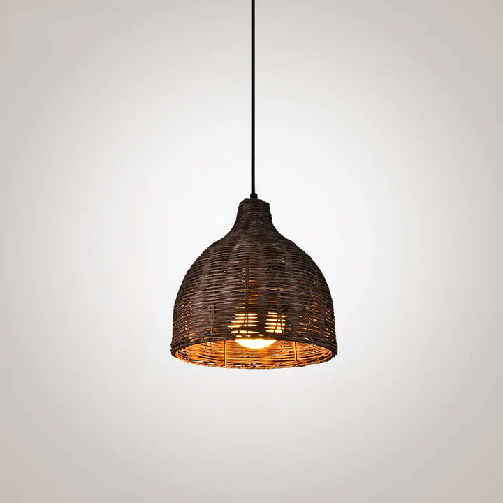 NatureGlow Pendant Lamp - Woven Reed and Bamboo Lighting | Kalsten