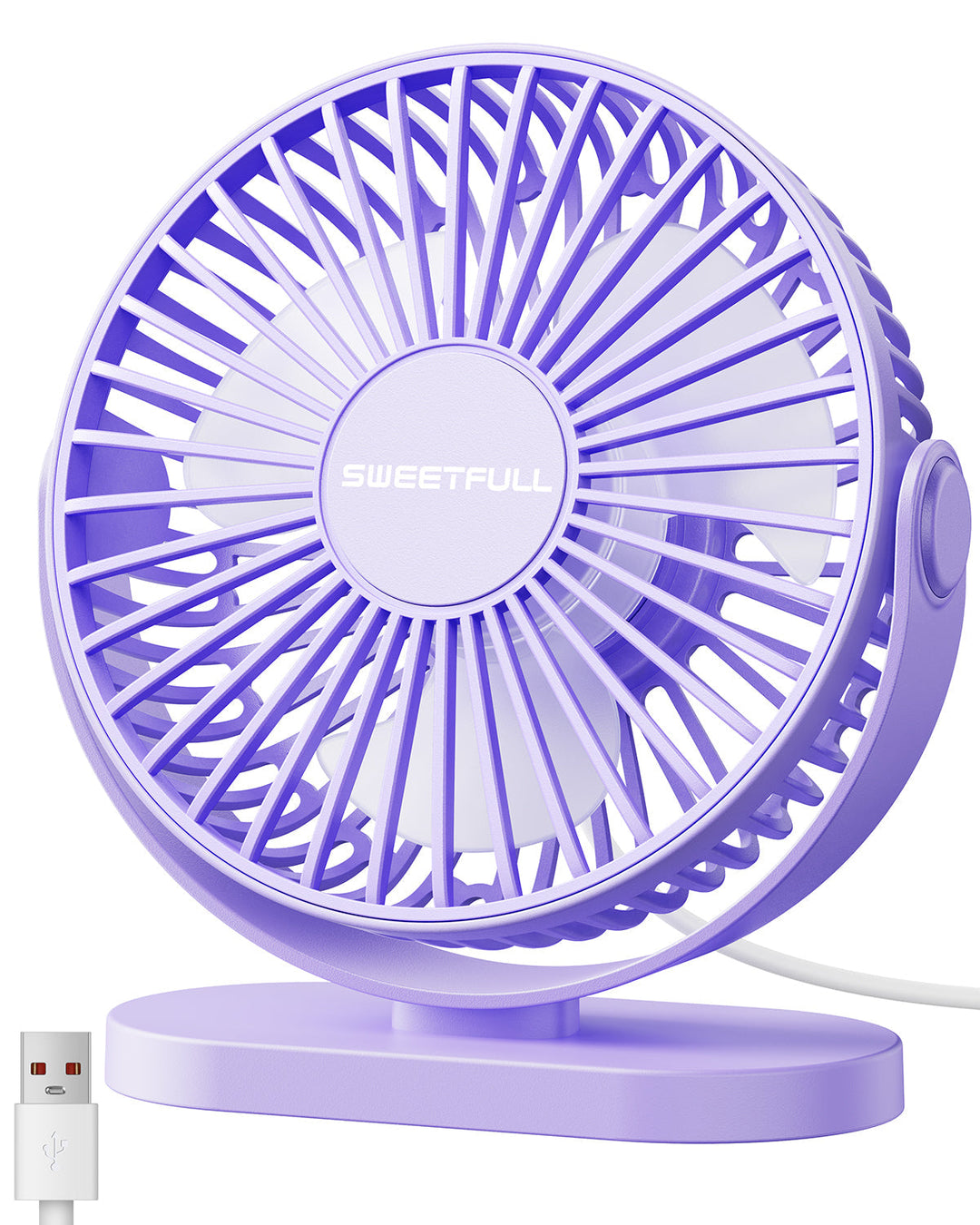 2-in-1 Hook & Desk Fan - 3-Speed with 360° Rotation | Kalsten