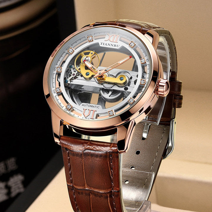 Kalsten | Skeleton Tourbillon Ultra Thin Automatic Mechanical Watch