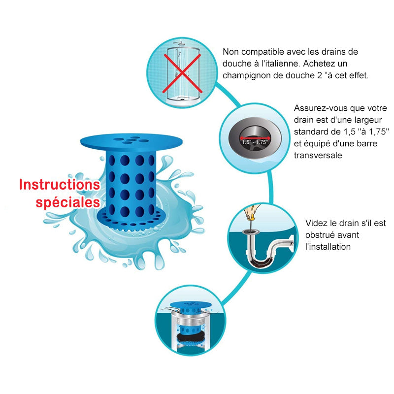 Hair Catcher Drain Protector Anti-Clogging | Kalsten