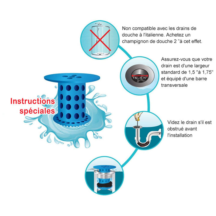 Hair Catcher Drain Protector Anti-Clogging | Kalsten