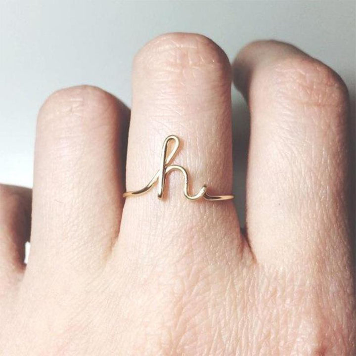 Kalsten | Simple A-Z Letter Ring