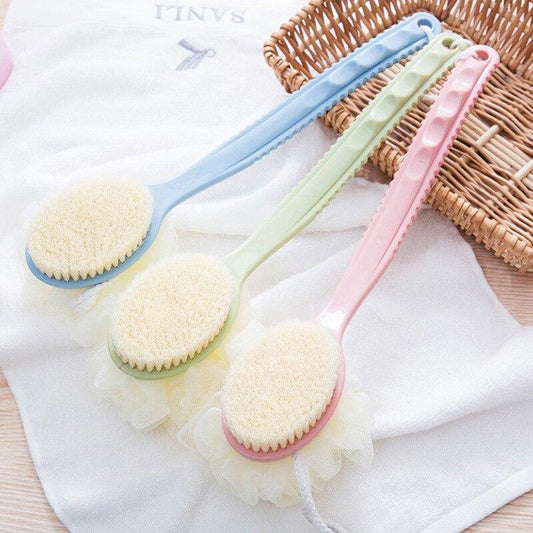 2-in-1 Bath Scrub Brush with Long Handle Skanto