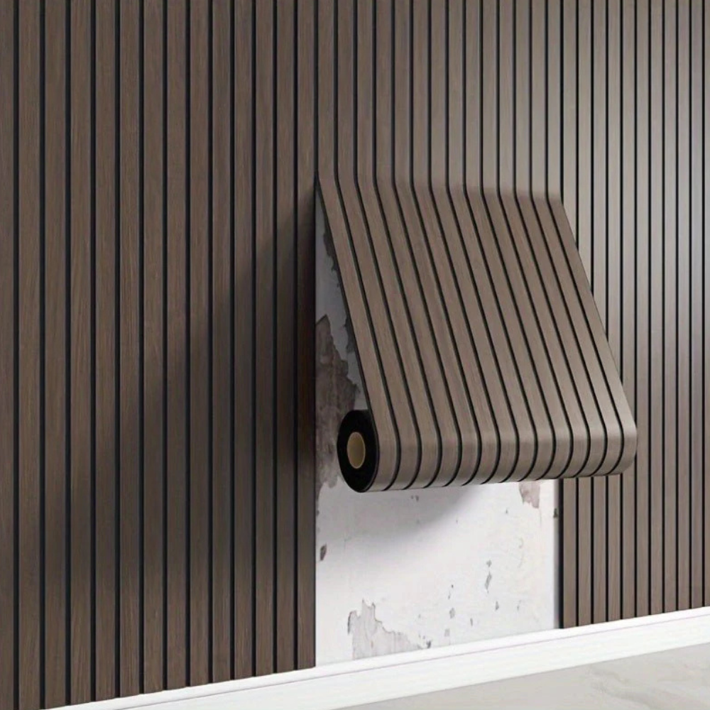 Kalsten | Wall Sticker 3D Wood Look PVC Panel Self Adhesive Waterproof