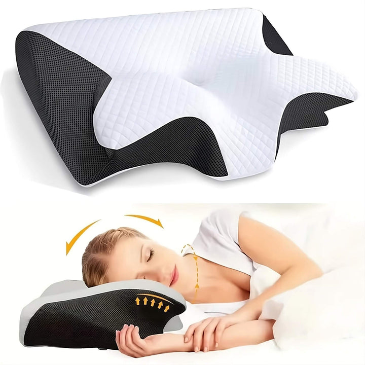 RelaxNeck Ergonomic Memory Foam Pillow – Support for Neck and Back | Kalsten