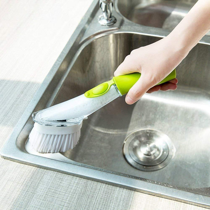 Dish Brush with Detergent Dispenser | Kalsten