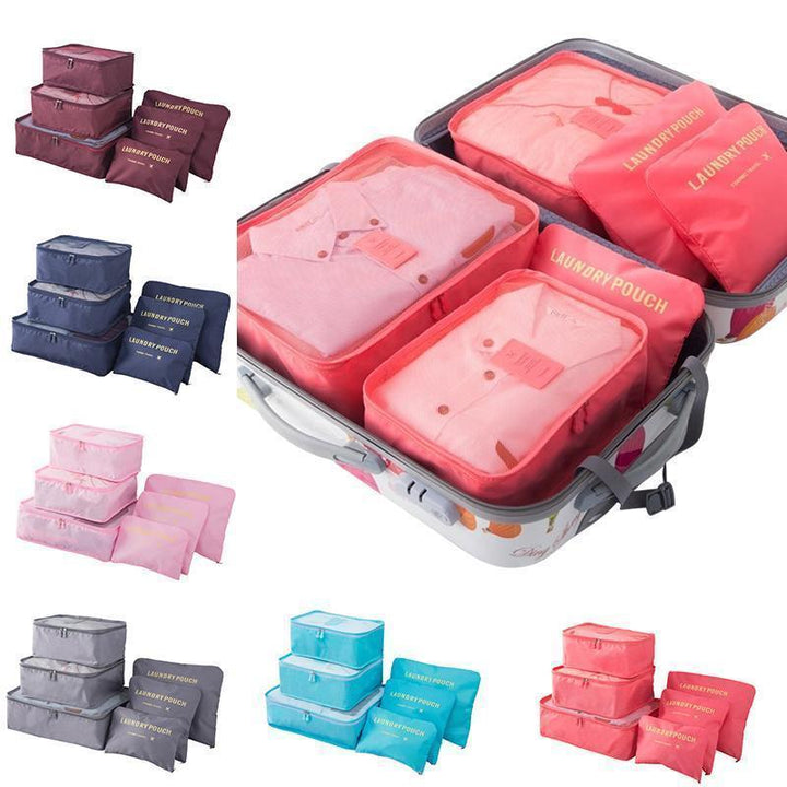 Packing Cubes Set – 6-Piece Travel Organizer