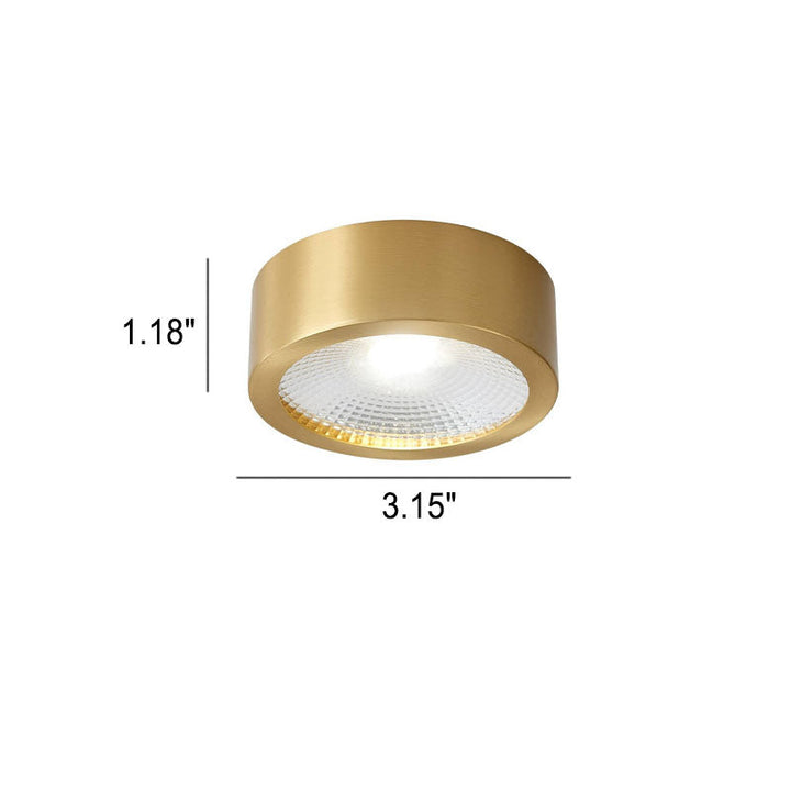 Flush Mount Ceiling Light Copper 4.72 in Built-In LED Modern Hallway Living Room Bedroom Lighting | Kalsten
