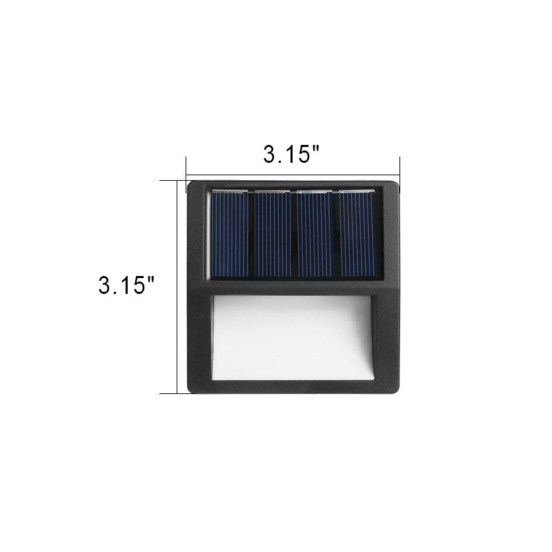 Outdoor Solar Round Square LED Waterproof Patio Step Light | Kalsten