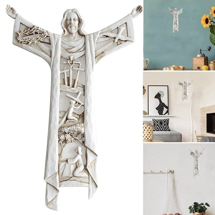 Kalsten | Risen Christ Wall Cross Jesus Figures