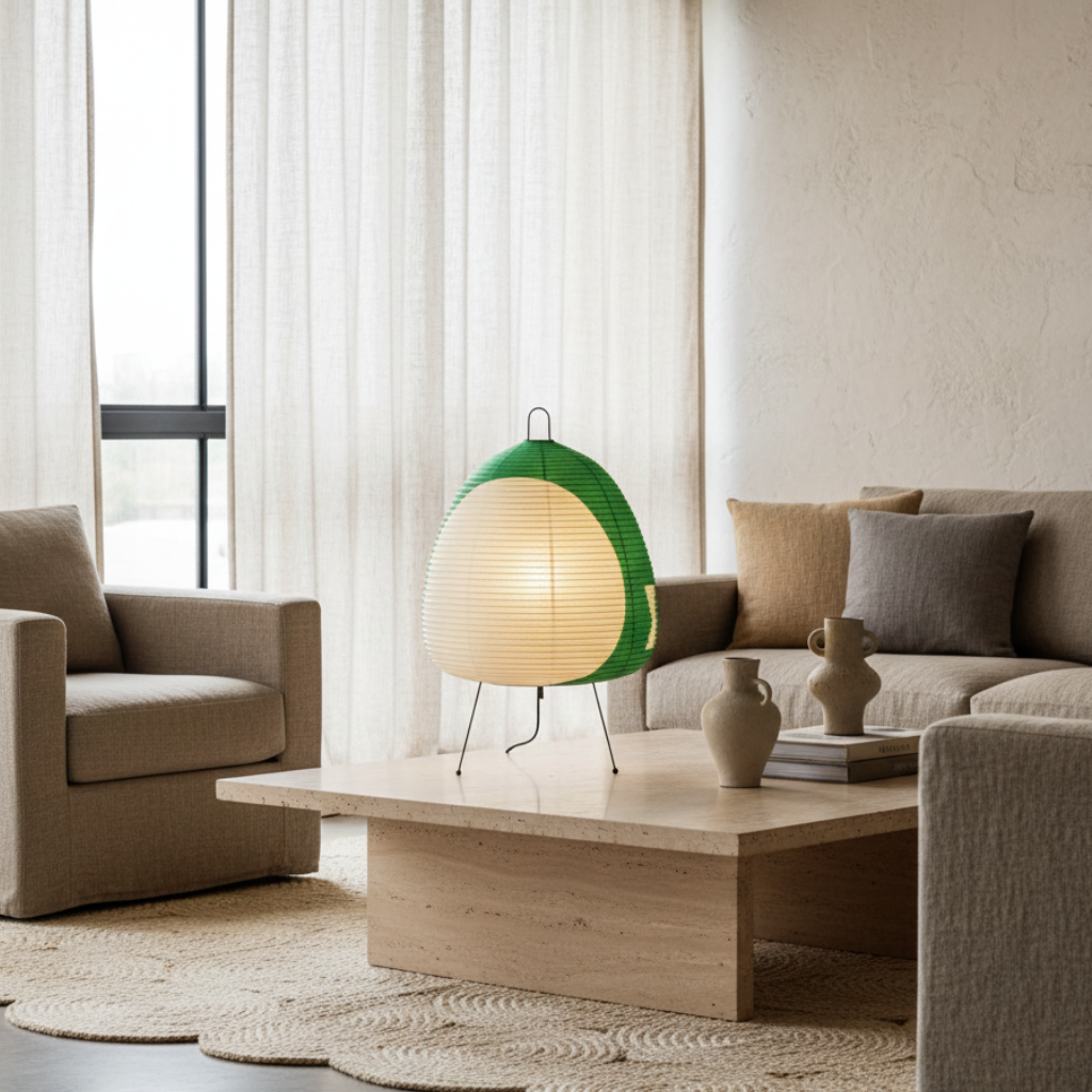 Yunari Haze Wabi-Sabi Rice Paper Lamp