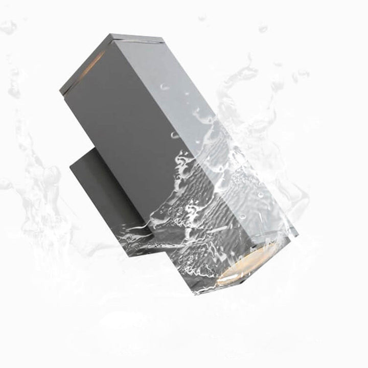 Modern Minimalist Square Column LED Luminous Outdoor Waterproof Wall Sconce Lamp | Kalsten