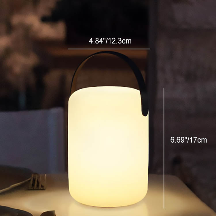 Modern Simplicity Plastic Round Square Hand LED Table Lamp For Outdoor Patio | Kalsten