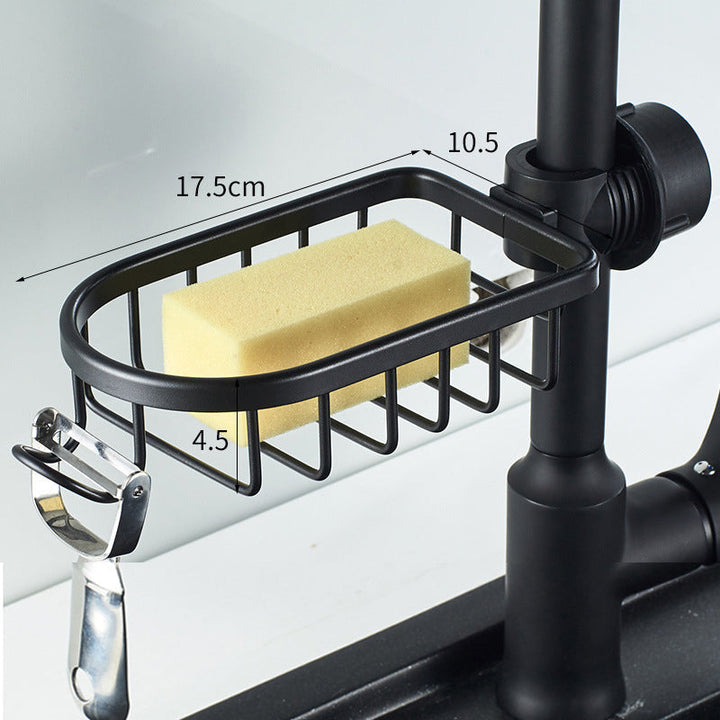 Shower holder for Shampoo & Soap – Stainless Steel – Silver or Black – No Drilling | Kalsten