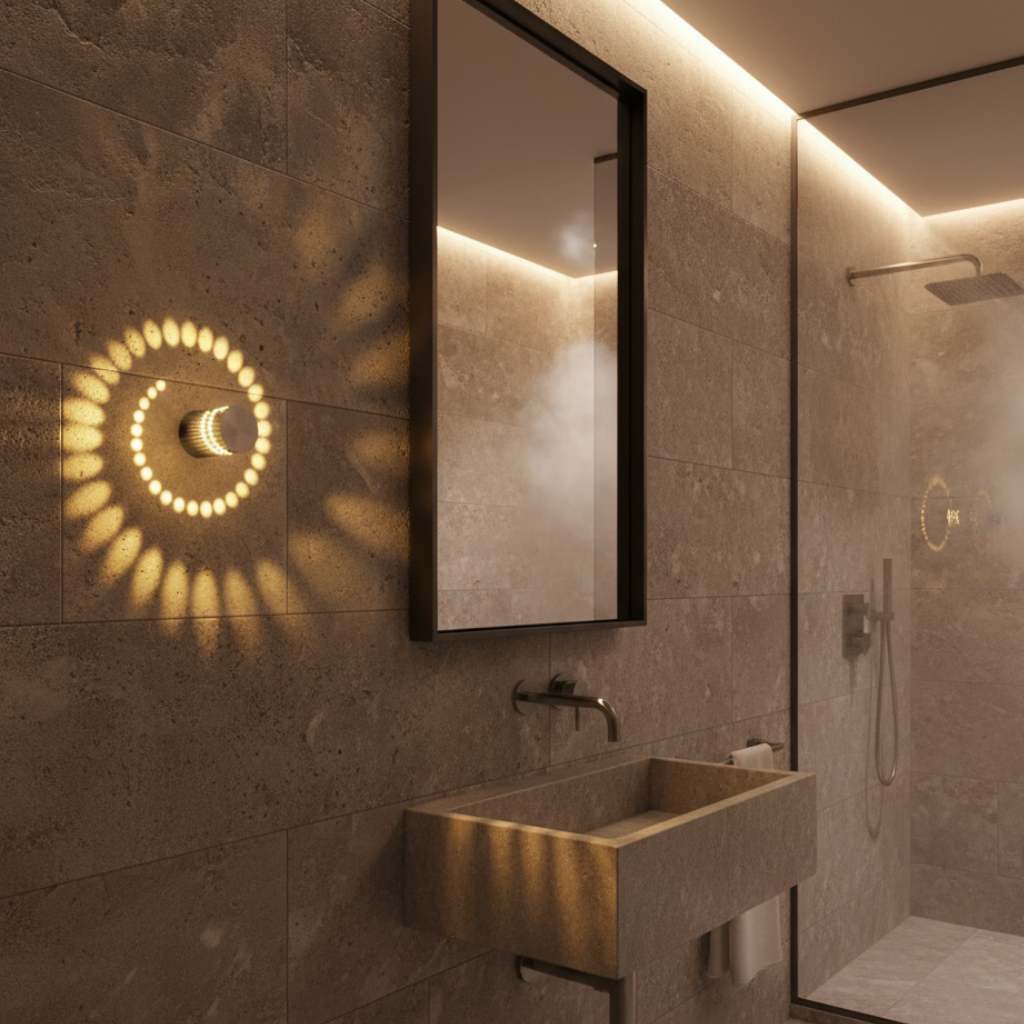 Spiral-Effect Wall & Ceiling Light