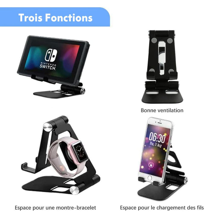 Multi-Fold Smartphone Stand in Aluminum Alloy | Kalsten