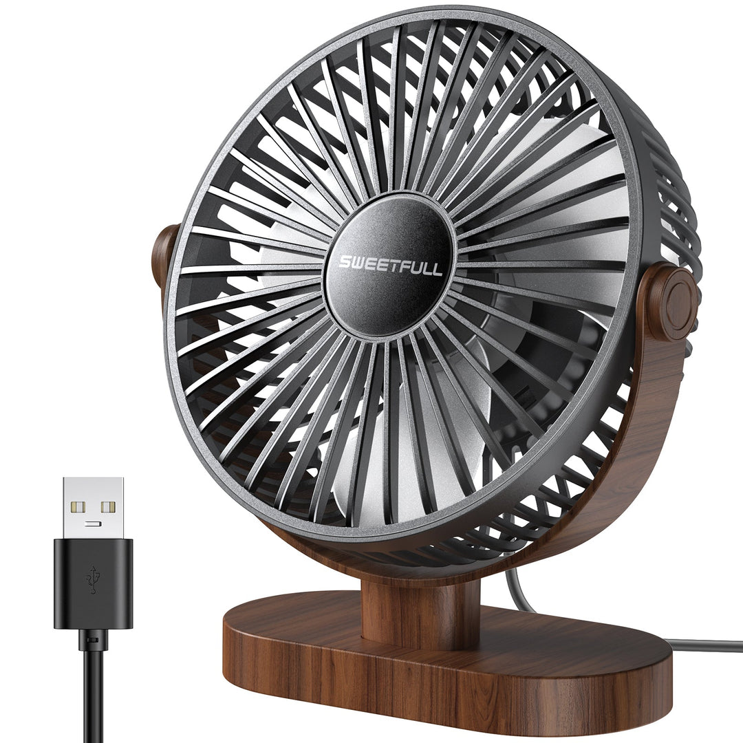 6.5 Inch USB Small Desk Fan for Home Office Car Outdoor Travel | Kalsten