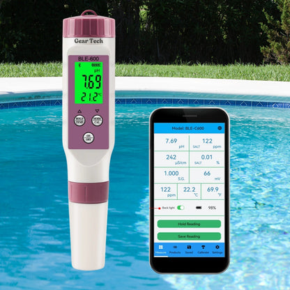 Skanto | Digital Pool Tester – pH and Chlorine Meter for Easy pH Measurement in Pool Water