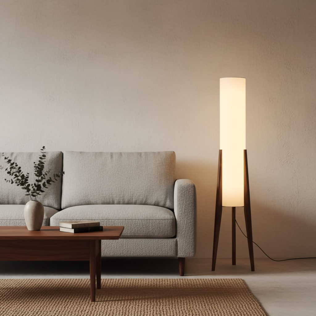 Walnut Nordic Retro Floor Lamp