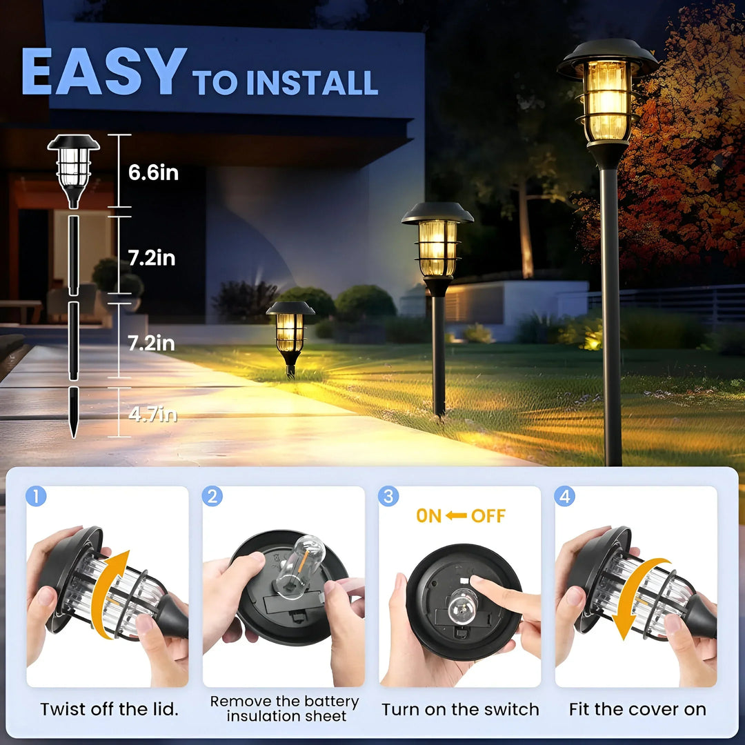 SolarGlow – Solar Garden Light Set (6-Pack)