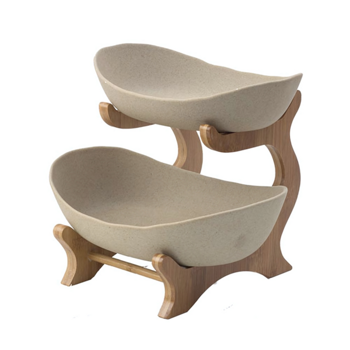 Kalsten | FruitTriad | Three-tier fruit bowl made of plastic