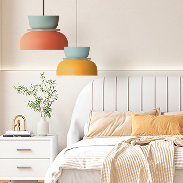 Kalsten | Nordic Color Block Pendant Light Fixture - Modern Hanging Lamp for Kitchen & Dining Room