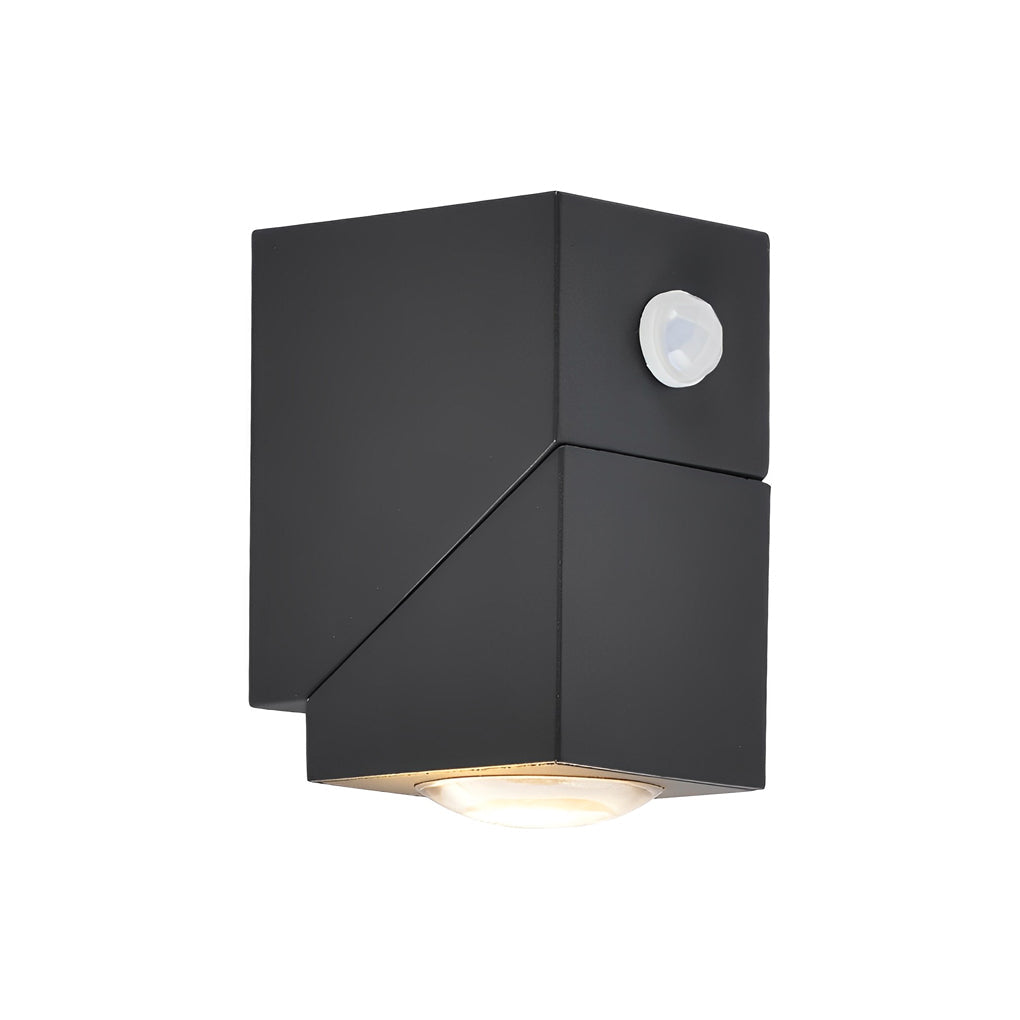 Adjustable Up and Down Light Motion Sensor Waterproof Black Wall Lamp | Kalsten