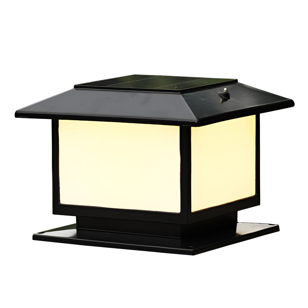 Square Three Step Dimming LED Waterproof Solar Fence Post Lights | Kalsten