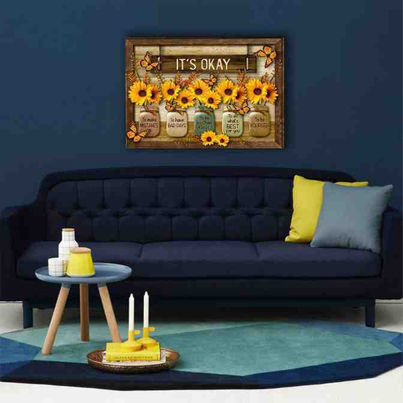 Kalsten | Butterfly Sunflower Wall Art