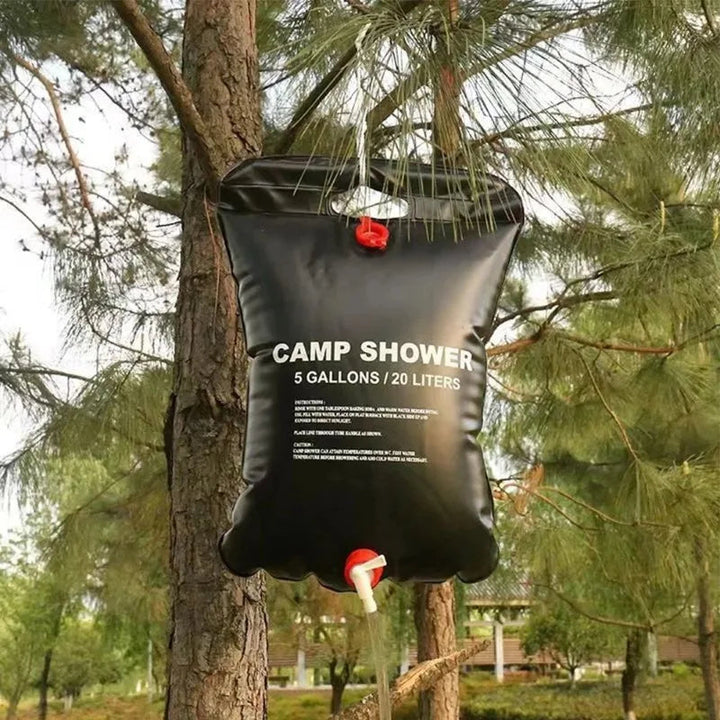 Portable Solar Heated Camping Shower Bag | Kalsten