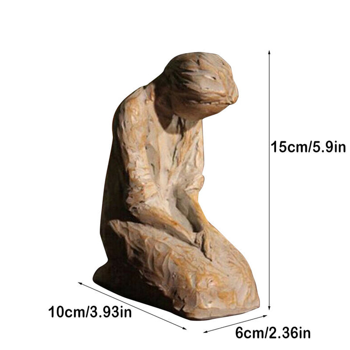 Kalsten | Sweet Hour of Prayer, beautiful hand-cast inspiring sculpture of a praying woman