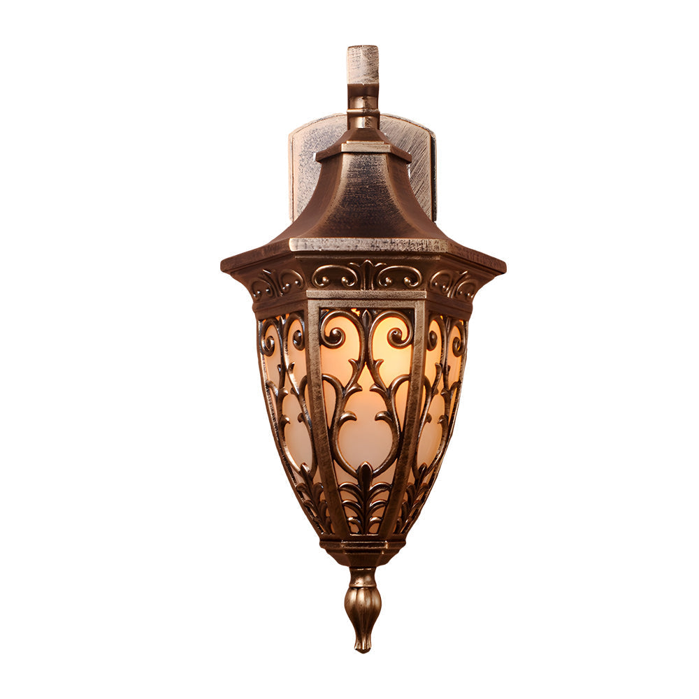 Outdoor Vintage Bronze Wall Light 1-light Wall-Mount Lantern | Kalsten