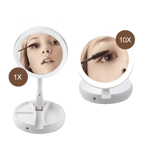 Folding LED Makeup Mirror | Kalsten