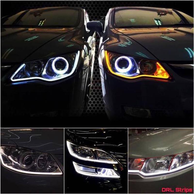 Kalsten | Flexible DRL LED Night & Daytime Running Light Strip (No Disassembling Needed)