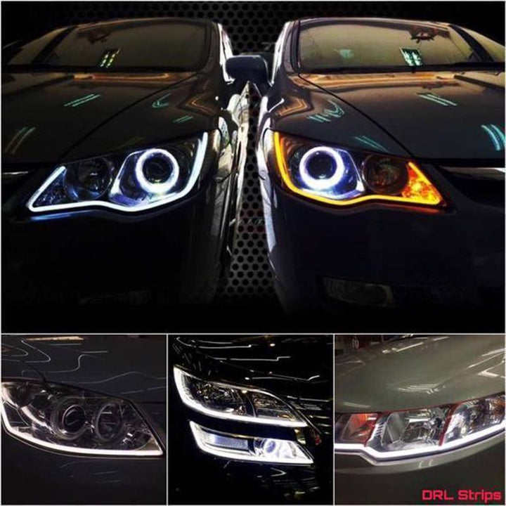 Kalsten | Flexible DRL LED Night & Daytime Running Light Strip (No Disassembling Needed)