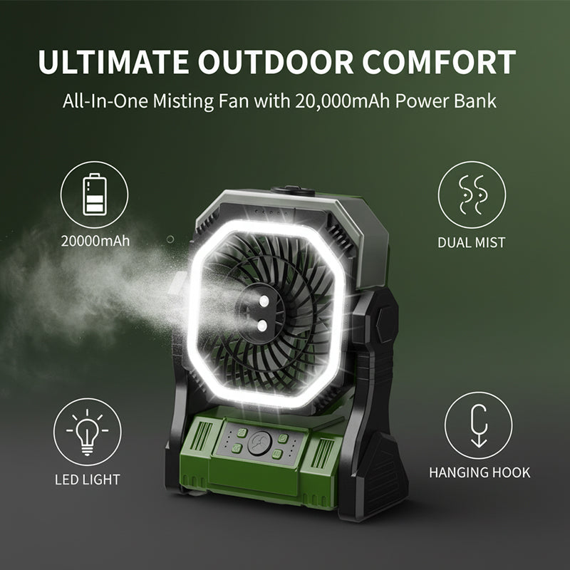 Rechargeable Outdoor Camping Fan Light | Kalsten