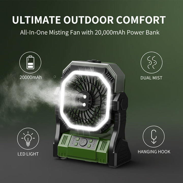 Rechargeable Outdoor Camping Fan Light | Kalsten