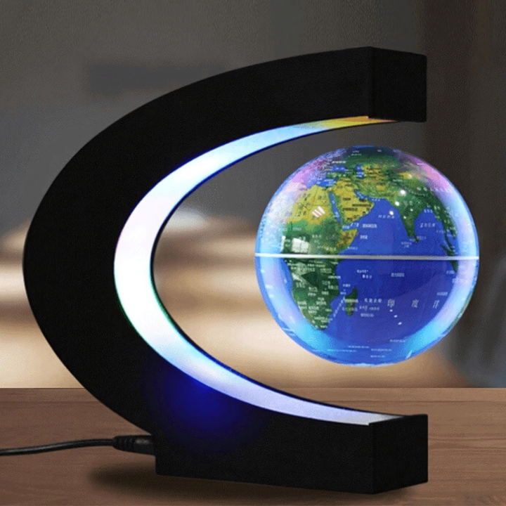 Kalsten | AstroGlobe LED World Globe – Floating Globe Lamp with Magnetic Suspension