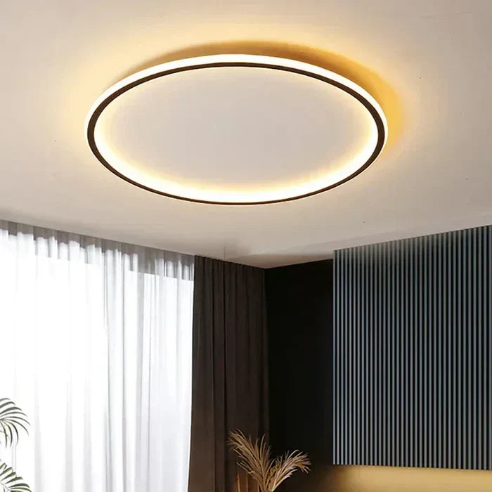 Scandinavian Round Ceiling Lamp - AuroraSphere | Kalsten