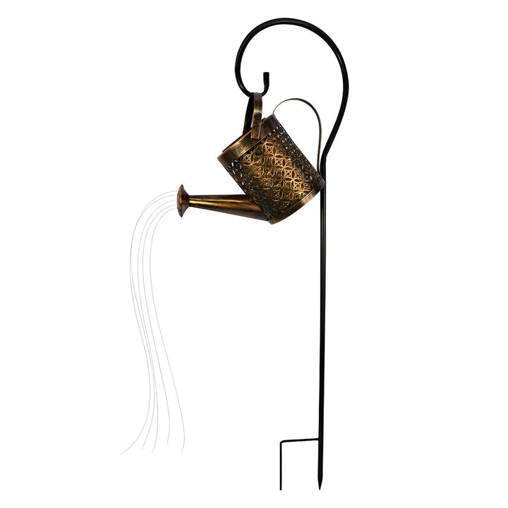 Creative Iron Kettle Shower Waterproof LED Modern Solar Garden Lights | Kalsten