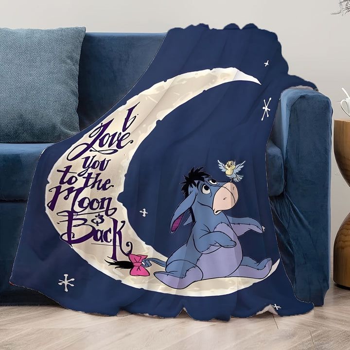 Kalsten | Soft fleece blanket with Eeyore design - Available in multiple sizes for all seasons