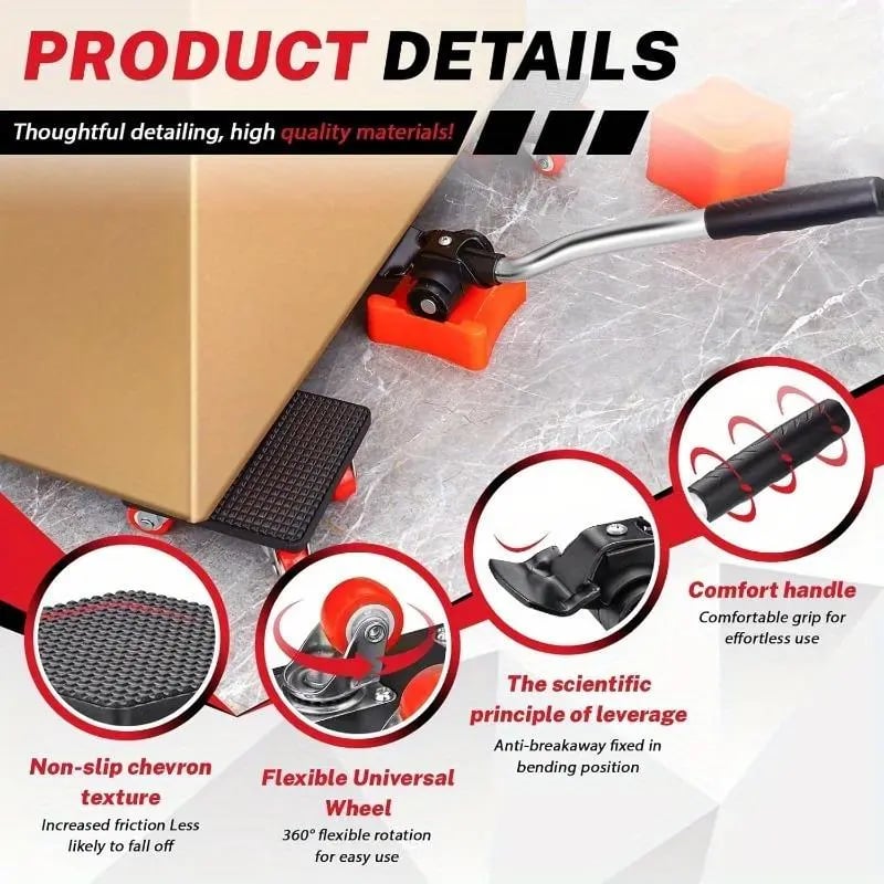 GlideMaster — Effortlessly master heavy loads and protect your back while moving furniture | Kalsten