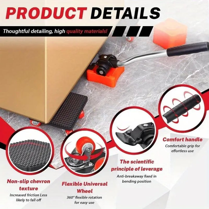 GlideMaster — Effortlessly master heavy loads and protect your back while moving furniture | Kalsten