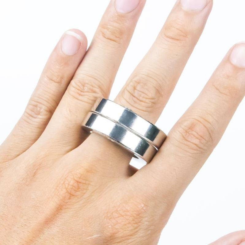 Noxord | Foldable Four-Ring Titanium Steel Fidget Toy