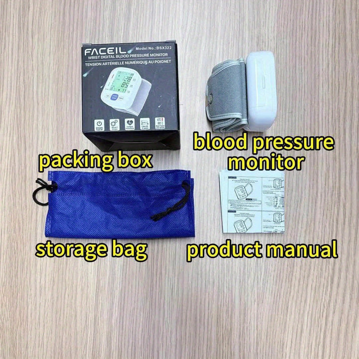 Wrist blood pressure monitor with illuminated display | Kalsten