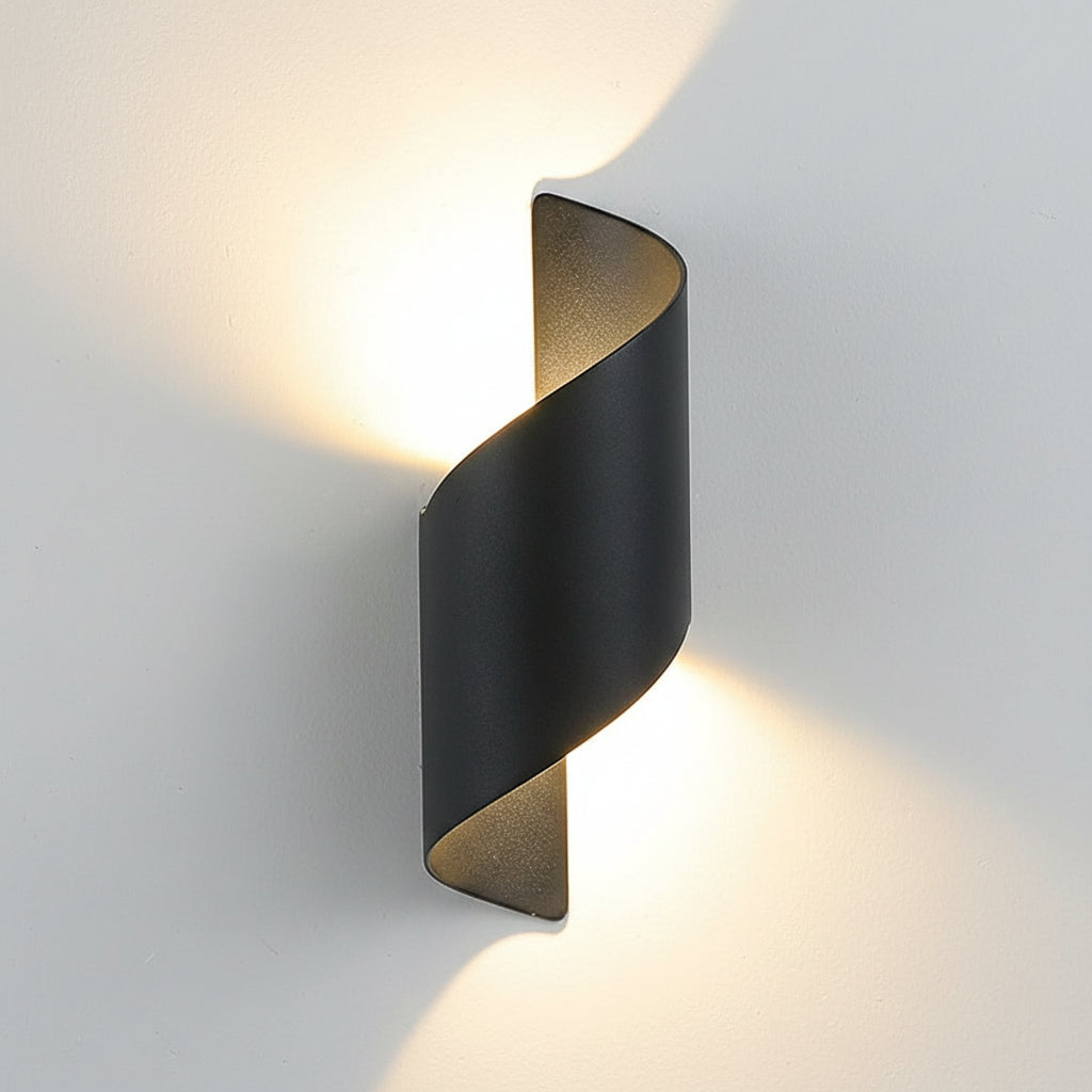 Spiral LED Wall Sconce – Waterproof Aluminum Two-Way Light 10W (Indoor/Outdoor) | Kalsten