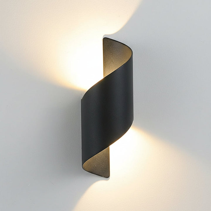 Spiral LED Wall Sconce – Waterproof Aluminum Two-Way Light 10W (Indoor/Outdoor) | Kalsten