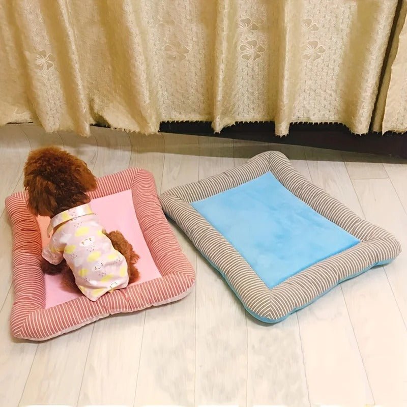 Cooling mat for pets with raised padded edge | Kalsten
